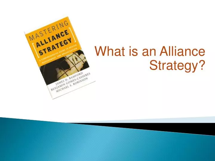 what is an alliance strategy