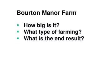 Bourton Manor Farm