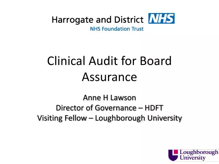 clinical audit for board assurance