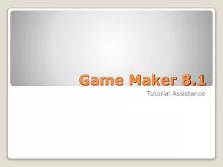 Game Maker 8.1