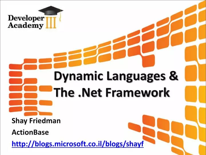 dynamic languages the net framework