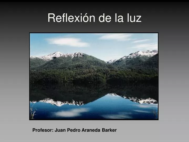 reflexi n de la luz