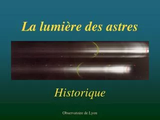 la lumi re des astres