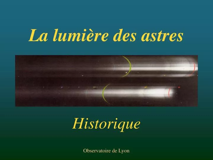 la lumi re des astres