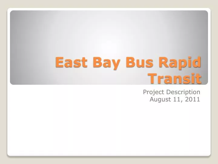 east bay bus rapid transit