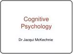 Cognitive Psychology - slide 1
