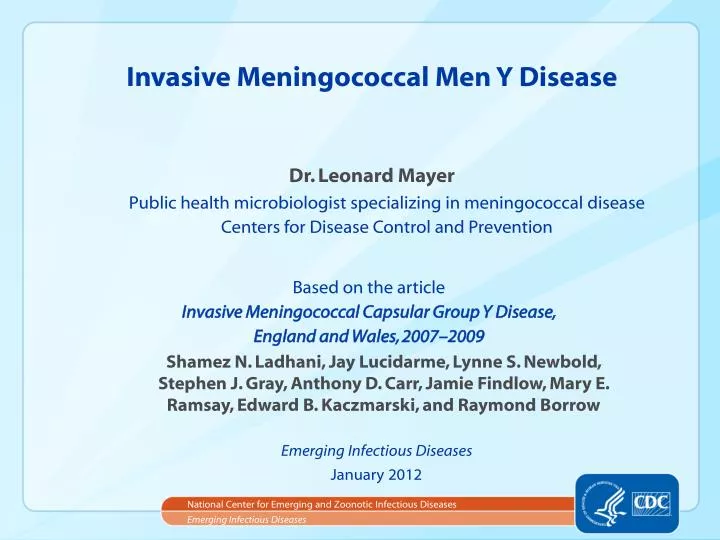 invasive meningococcal men y disease