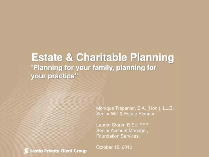 estate charitable planning