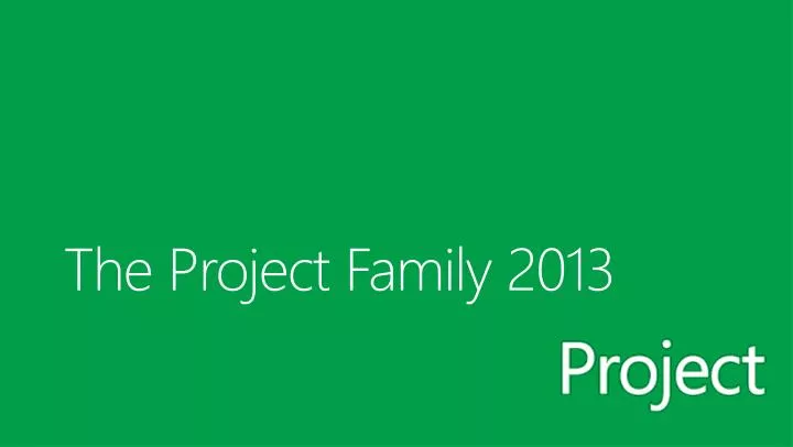 the project family 2013