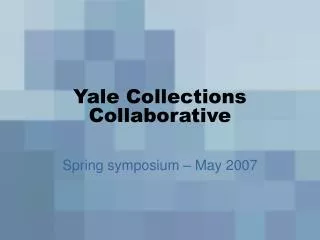 Yale Collections Collaborative