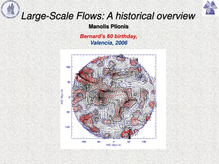 large scale flows a historical overview