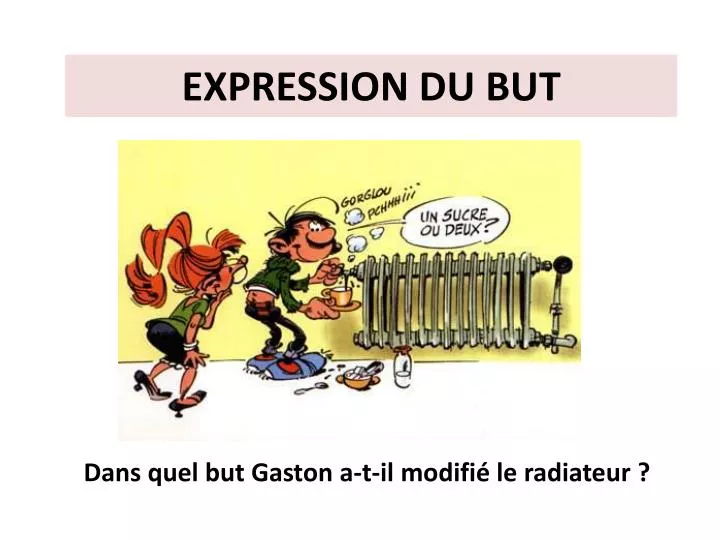 expression du but