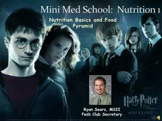 Mini Med School: Nutrition 1