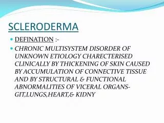 SCLERODERMA