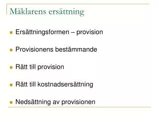 m klarens ers ttning
