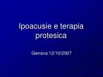 Ipoacusie e terapia protesica - slide 1