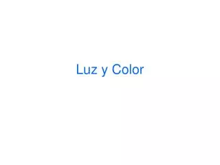 luz y color