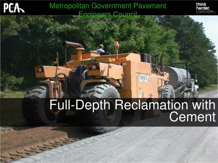 full depth reclamation with cement