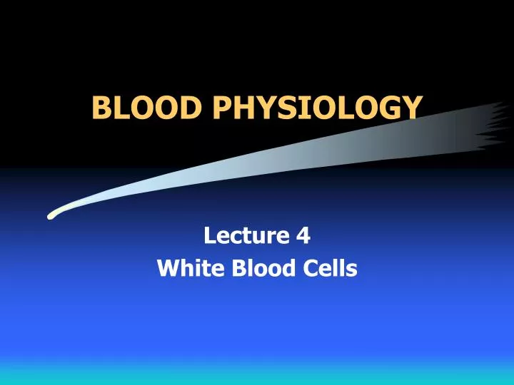 blood physiology