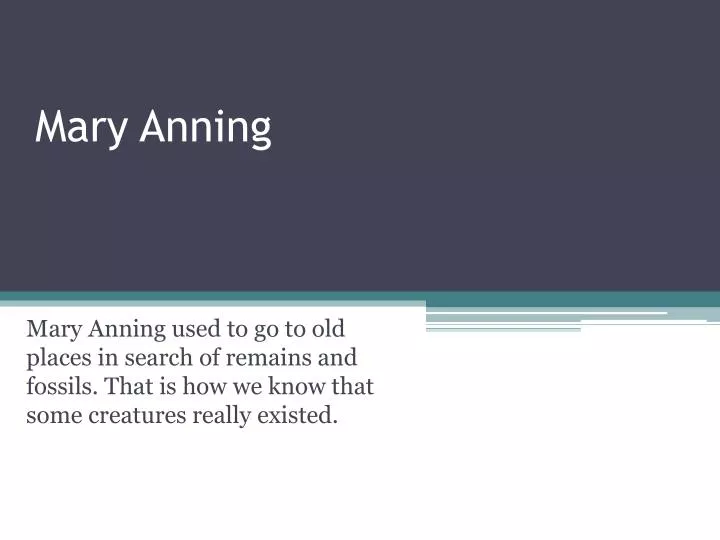 mary anning