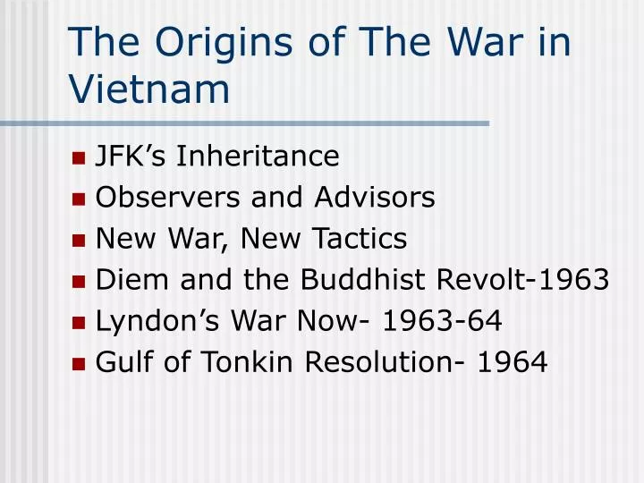 the origins of the war in vietnam