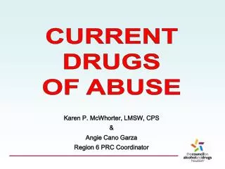 CURRENT DRUGS OF ABUSE