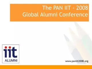 The PAN IIT - 2008 Global Alumni Conference