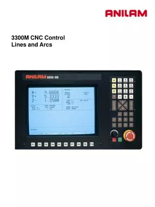 3300M CNC Control Lines and Arcs