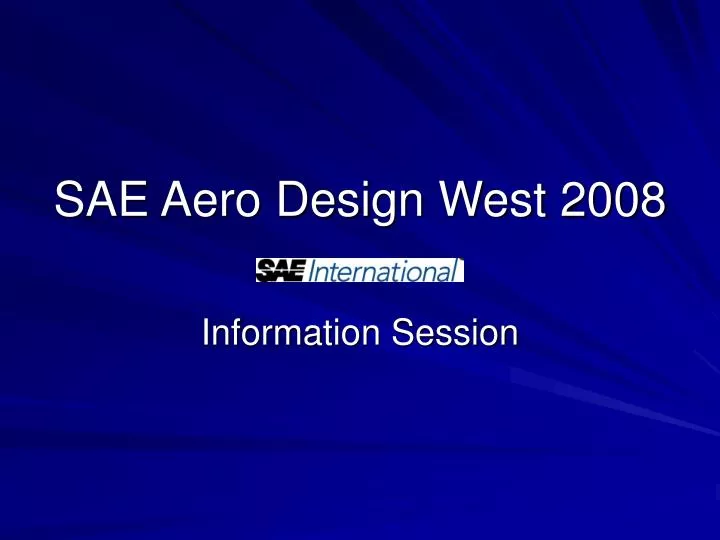 sae aero design west 2008