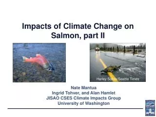 Impacts of Climate Change on Salmon, part II