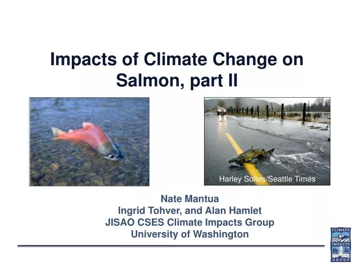 impacts of climate change on salmon part ii