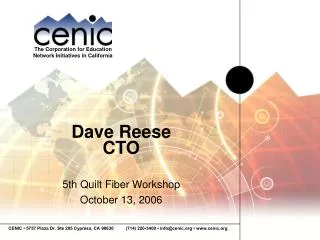 Dave Reese CTO