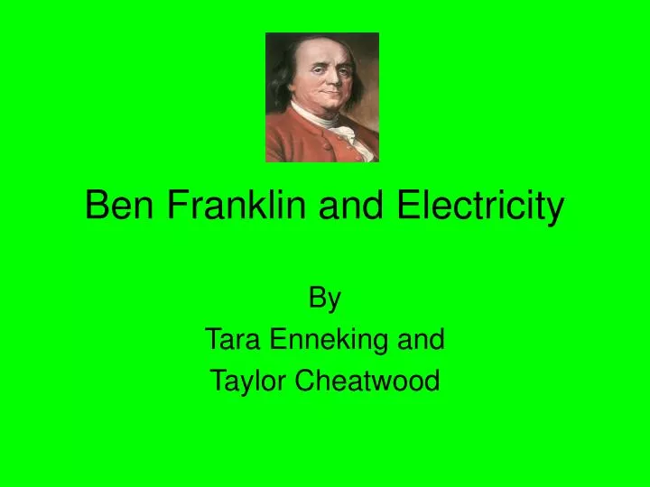 ben franklin and electricity