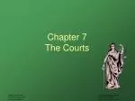 Chapter 7 The Courts - slide 1