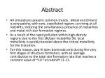 Abstract - slide 1