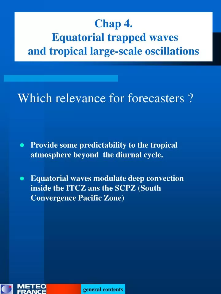 chap 4 equatorial trapped waves and tropical large scale oscillations
