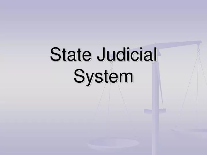 state judicial system