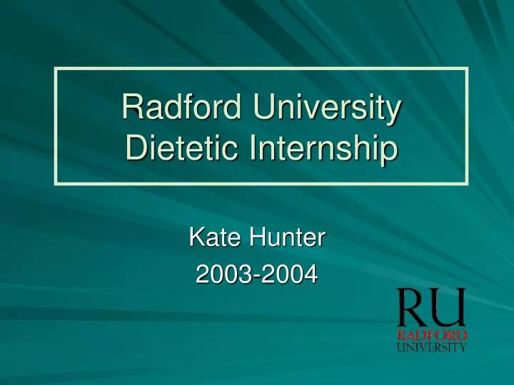 radford university dietetic internship