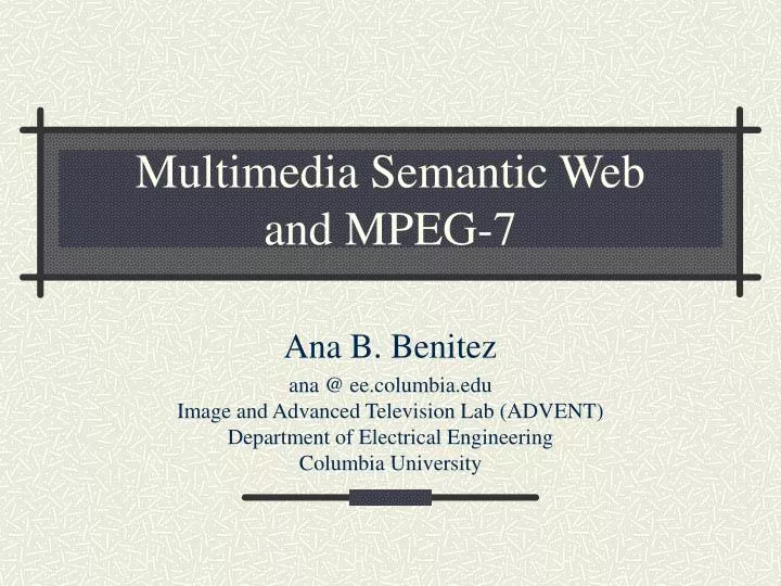 multimedia semantic web and mpeg 7