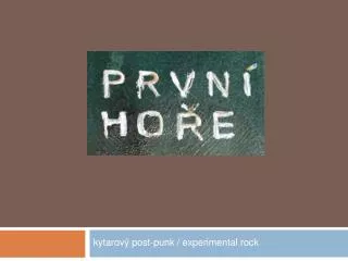 kytarov post punk experimental rock