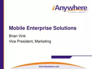 Mobile Enterprise Solutions