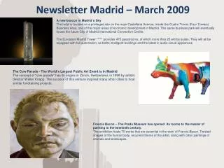 Newsletter Madrid – March 2009