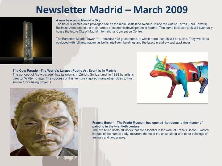 newsletter madrid march 2009