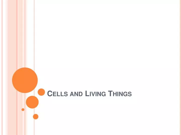 cells and living things