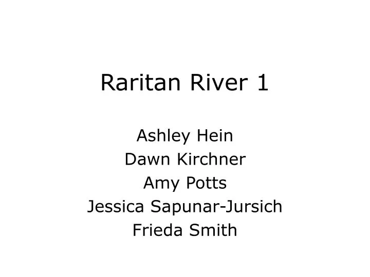 raritan river 1