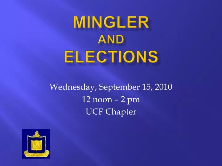 mingler and elections