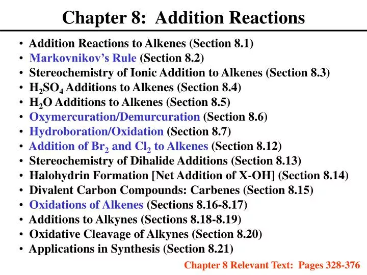 chapter 8 addition reactions