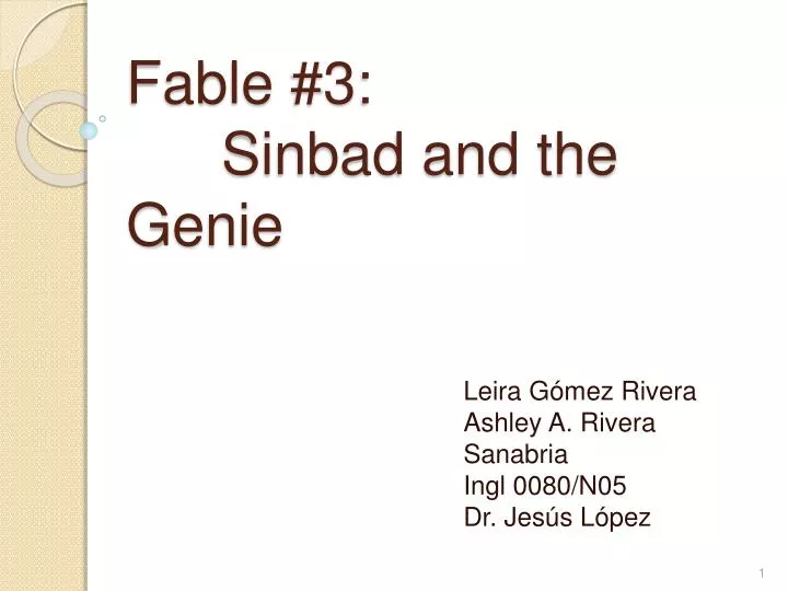 fable 3 sinbad and the genie