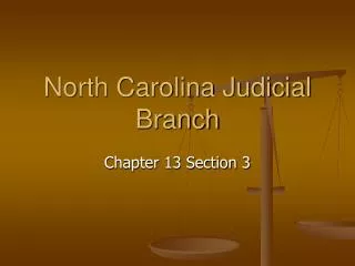 North Carolina Judicial Branch