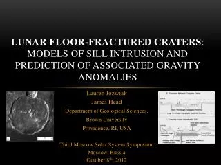 Lunar Floor-fractured craters : models of sill intrusion and prediction of associated gravity anomalies